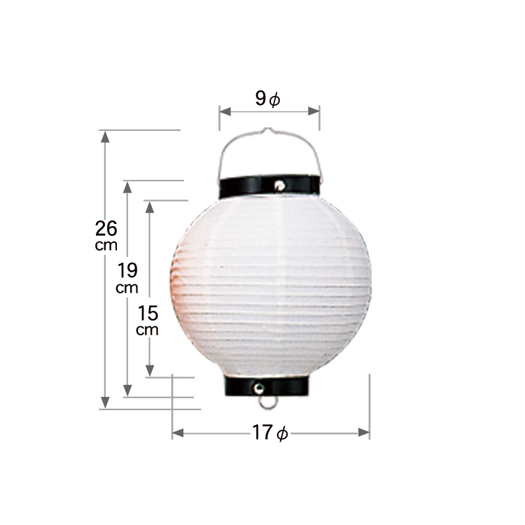 逸品】 ﾋﾞﾆｰﾙ提灯丸型 6号 白ﾍﾞﾀ